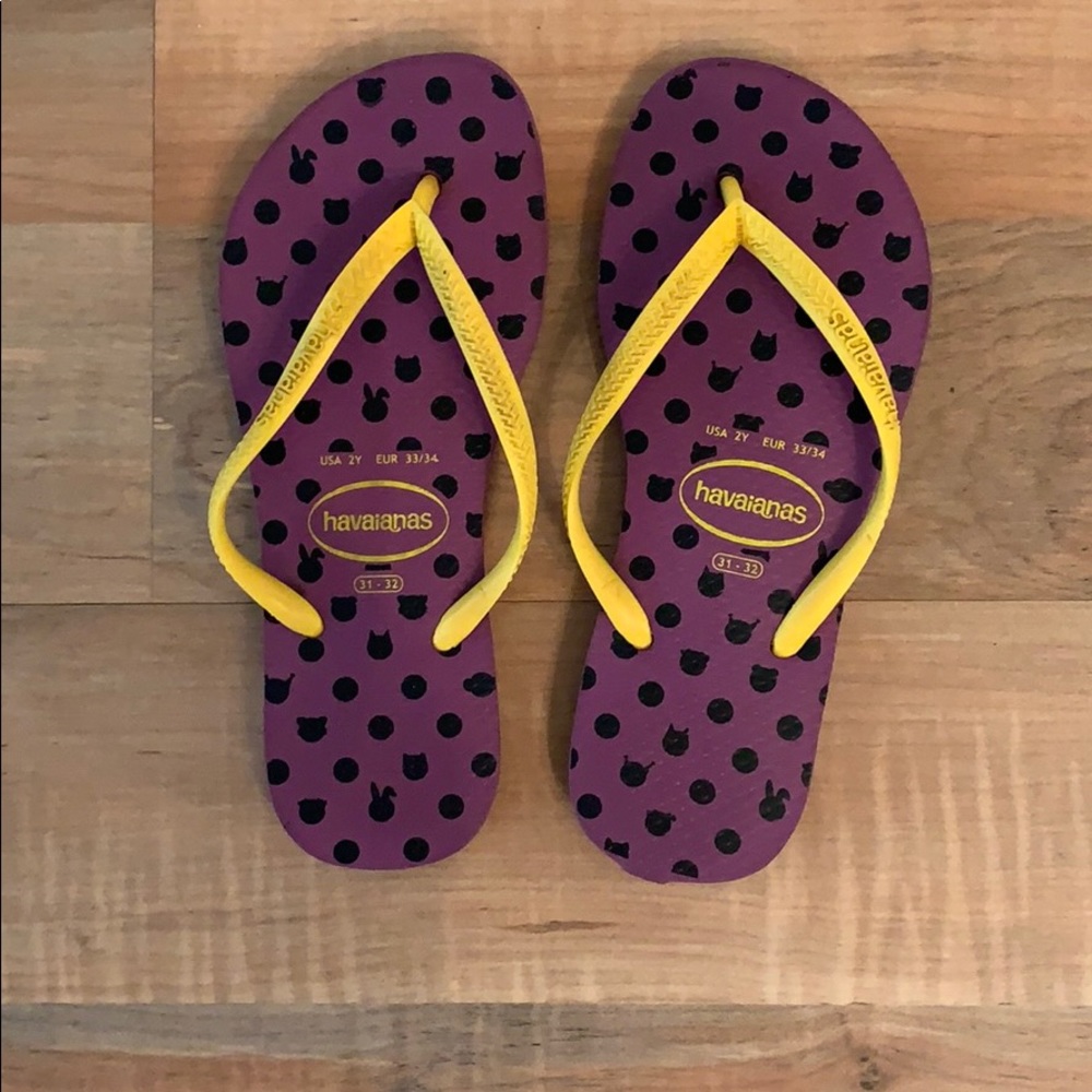 Girls Havaianas flip flops